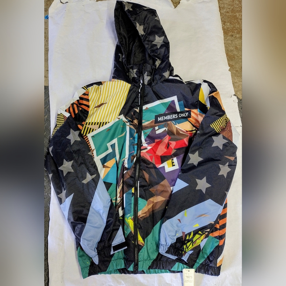 Members Only Men's Sprint Midweight Jacket - Black - Size Medium - NWT! 🔥